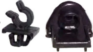 Bonnet Rod Clip Kit (PVC) Accent